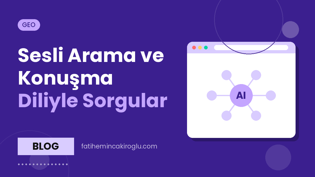Sesli Arama ve Konuşma Diliyle Sorgular: İçeriği Soru-Cevaba Hazırlamak